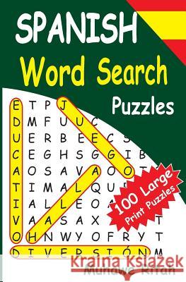 Spanish Word Search Puzzles Muhawe Ritah 9781496084477 Createspace