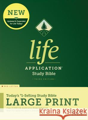 NLT Life Application Study Bible, Third Edition, Large Print (Red Letter, Hardcover) Tyndale 9781496439390 Tyndale House Publishers