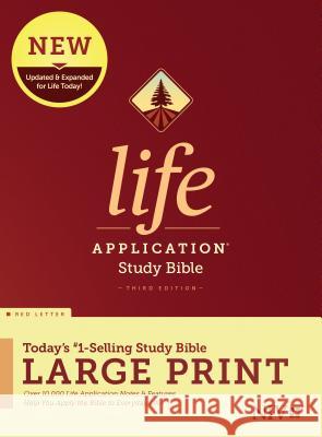 NIV Life Application Study Bible, Third Edition, Large Print (Red Letter, Hardcover) Tyndale 9781496439499