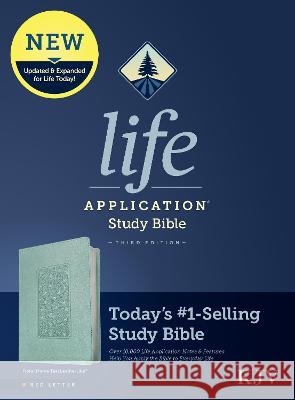 KJV Life Application Study Bible, Third Edition (Red Letter, Leatherlike, Floral Frame Teal) Tyndale 9781496439758 Tyndale House Publishers