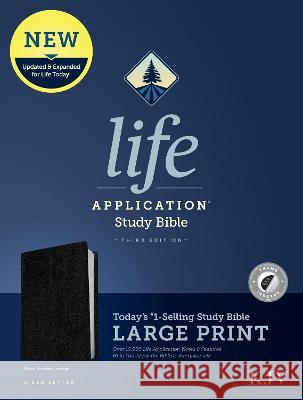 KJV Life Application Study Bible, Third Edition, Large Print (Red Letter, Bonded Leather, Black, Indexed) Tyndale 9781496439888