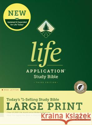 NLT Life Application Study Bible, Third Edition, Large Print (Red Letter, Hardcover, Indexed) Tyndale 9781496443854 Tyndale House Publishers
