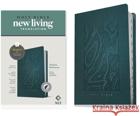 NLT Thinline Reference Bible, Filament Enabled Edition (Red Letter, Leatherlike, Teal Blue, Indexed) Tyndale 9781496445223 Tyndale House Publishers