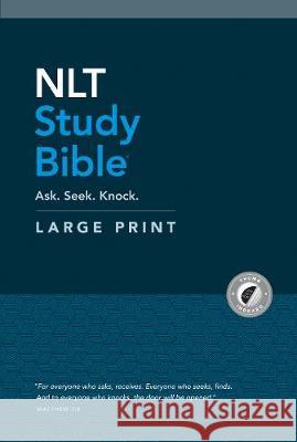 NLT Study Bible Large Print (Red Letter, Hardcover, Indexed) Tyndale 9781496445445