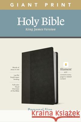 KJV Personal Size Giant Print Bible, Filament Enabled Edition (Leatherlike, Black/Onyx) Tyndale 9781496447692 Tyndale House Publishers