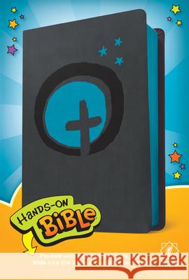 Hands-On Bible NLT (Leatherlike, Dark Gray/Blue Cross) Tyndale                                  Group Publishing 9781496450159 Tyndale House Publishers
