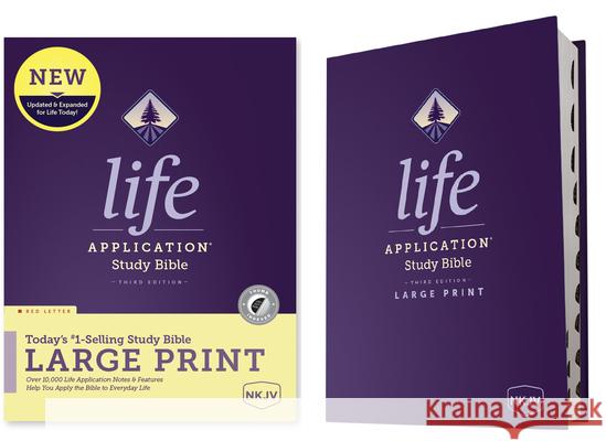 NKJV Life Application Study Bible, Third Edition, Large Print (Red Letter, Hardcover, Indexed) Tyndale 9781496452047