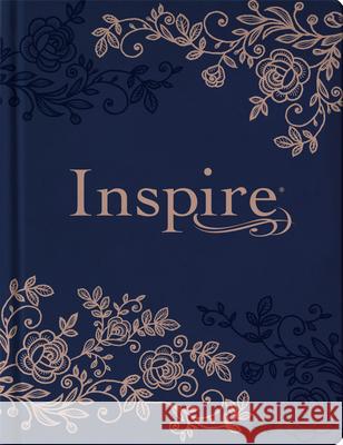 Inspire Bible NLT (Hardcover Leatherlike, Navy): The Bible for Coloring & Creative Journaling Tyndale 9781496452597 Tyndale House Publishers
