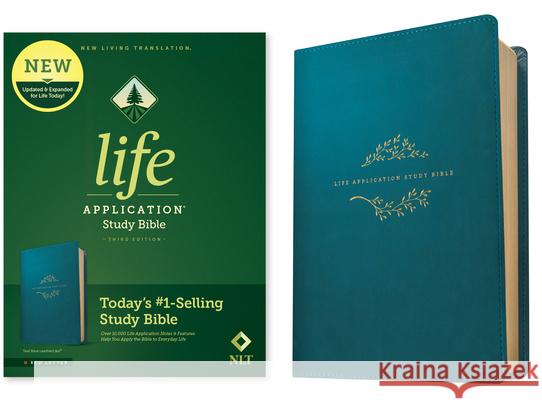 NLT Life Application Study Bible, Third Edition (Red Letter, Leatherlike, Teal Blue) Tyndale 9781496455178 Tyndale House Publishers