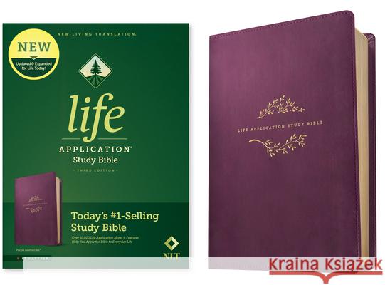 NLT Life Application Study Bible, Third Edition (Red Letter, Leatherlike, Purple) Tyndale 9781496455185 Tyndale House Publishers