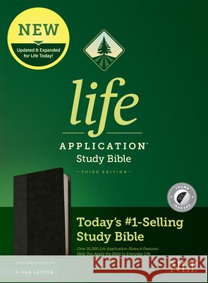 NLT Life Application Study Bible, Third Edition (Red Letter, Leatherlike, Black/Onyx, Indexed) Tyndale 9781496455192 Tyndale House Publishers