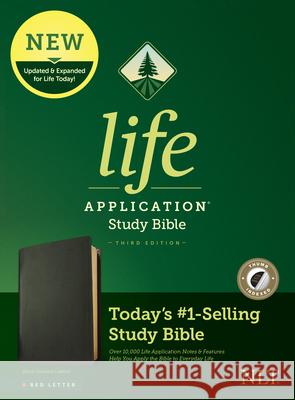 NLT Life Application Study Bible, Third Edition (Red Letter, Genuine Leather, Black, Indexed) Tyndale 9781496455239 Tyndale House Publishers