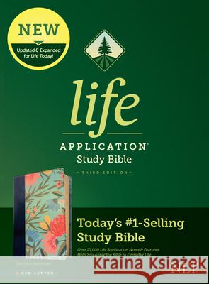 NLT Life Application Study Bible, Third Edition (Red Letter, Leatherlike, Teal Floral) Tyndale 9781496455277