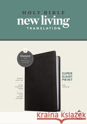 NLT Super Giant Print Bible, Filament Enabled Edition (Red Letter, Leatherlike, Black) Tyndale 9781496458148 Tyndale House Publishers