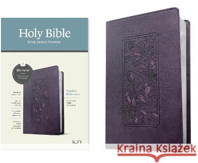 KJV Thinline Reference Bible, Filament Enabled Edition (Red Letter, Leatherlike, Floral Frame Purple) Tyndale 9781496460455 Tyndale House Publishers