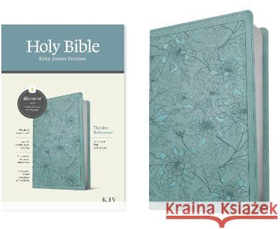 KJV Thinline Reference Bible, Filament Enabled Edition (Red Letter, Leatherlike, Floral Leaf Teal) Tyndale 9781496460516 Tyndale House Publishers