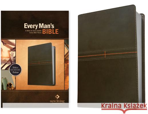 Every Man's Bible NLT (Leatherlike, East-West Grey) Stephen Arterburn Dean Merrill 9781496466341 Tyndale House Publishers