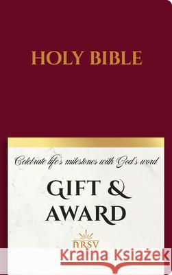 NRSV Updated Edition Gift & Award Bible (Imitation Leather, Burgundy) National Council of Churches 9781496472076 Hendrickson Publishers