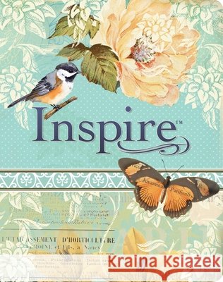 Inspire Bible NLT, Filament Enabled, Vintage Blue/Cream New Living Translation 9781496487858 Tyndale House Publishers