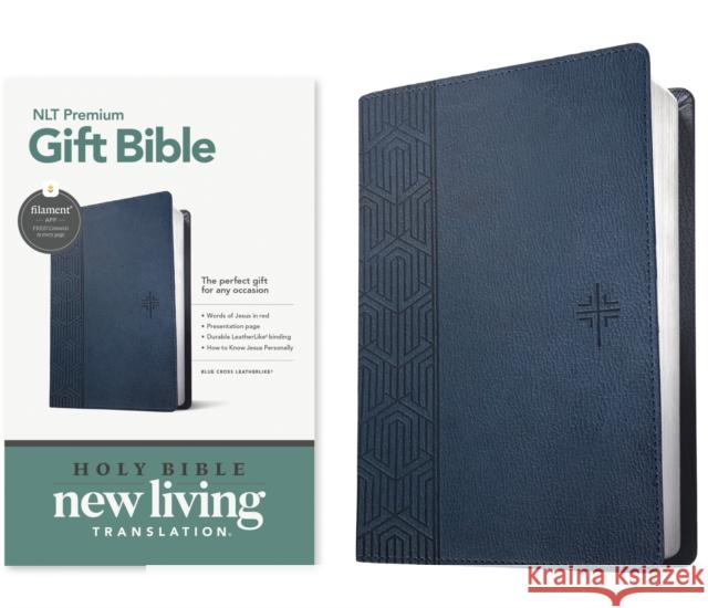 NLT Premium Gift Bible, Filament Enabled, Blue Cross  9781496490766 Tyndale House Publishers