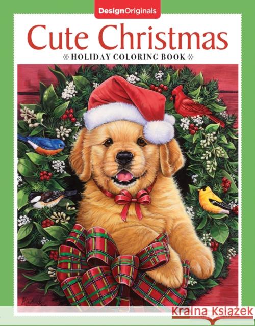 Cute Christmas Holiday Coloring Book Jenny Newland William Vanderdasson 9781497203754 Design Originals