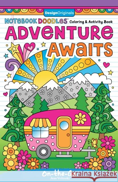 Notebook Doodles Adventure Awaits: Coloring and Activity Book Jess Volinski 9781497206403 Design Originals