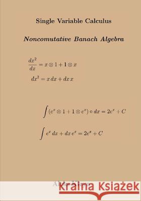 One Variable Calculus: Banach Algebra Aleks Kleyn 9781497563810