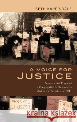 A Voice for Justice Seth Kaper-Dale, Allen Verhey 9781498266352