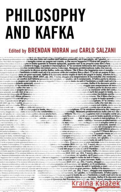 Philosophy and Kafka Brendan Moran Carlo Salzani Paul Alberts 9781498511261