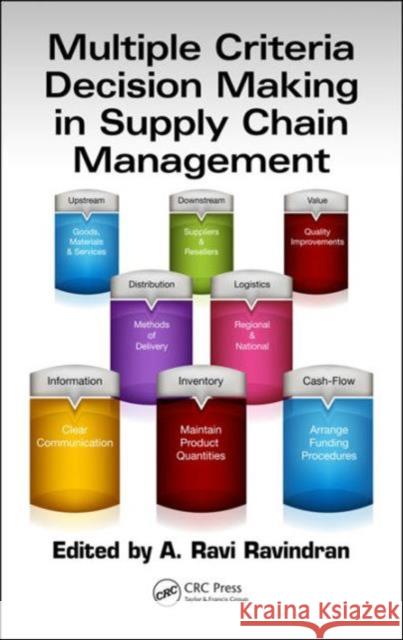 Multiple Criteria Decision Making in Supply Chain Management A. Ravi Ravindran 9781498708586 CRC Press