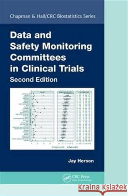 Data and Safety Monitoring Committees in Clinical Trials Jay Herson 9781498784108 CRC Press