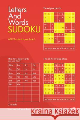 Letters and Words Sudoku Brian Tordoff 9781499056471