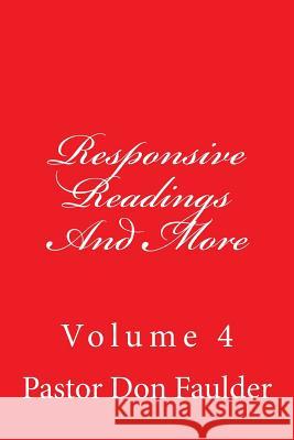 Responsive Readings And More Carpenter, The Village 9781499362930 Createspace