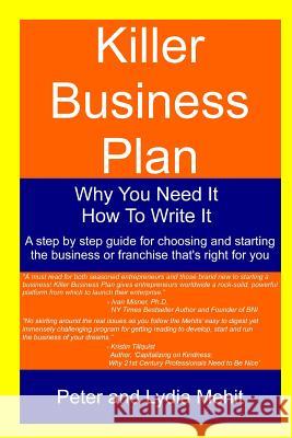 Killer Business Plan Peter Mehit Lydia Mehit 9781499381399 Createspace