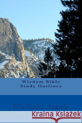 Wisdom Bible Study Outlines Mrs Oladunni Angulu 9781500189303 Createspace