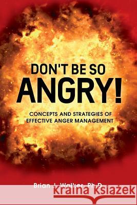 Don't Be So Angry!: Concepts and Strategies of Effective Anger Management Ph. D. Brian J. Walker 9781500190200 Createspace