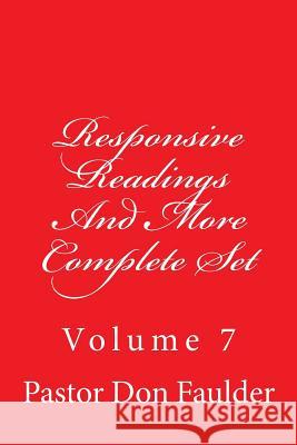 Responsive Readings And More: Complete Set Carpenter, The Village 9781500353070 Createspace