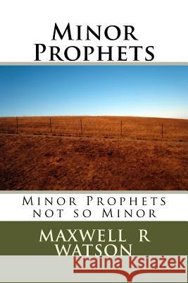 Minor Prophets: Minor Prophets not so Minor Watson, Maxwell R. 9781500402426 Createspace