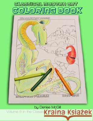 Classical Modern Art Coloring Book Denise McGill 9781500585228 Createspace