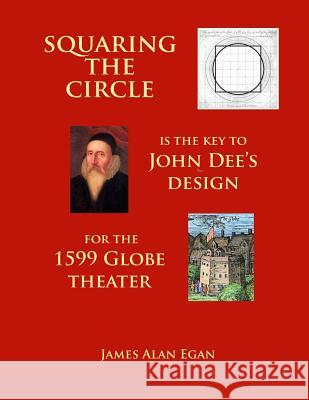Squaring the Circle is the key to John Dee's Design for the 1599 Globe theater Egan, James Alan 9781500684600 Createspace Independent Publishing Platform