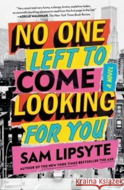 No One Left to Come Looking for You Sam Lipsyte 9781501146138