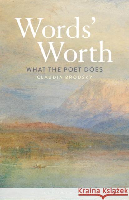 Words' Worth: What the Poet Does Claudia Brodsky 9781501364532