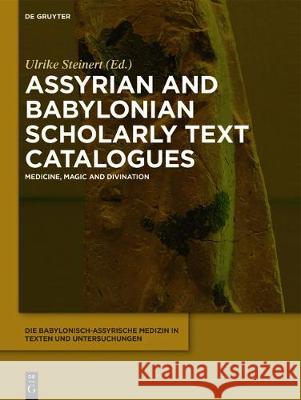 Assyrian and Babylonian Scholarly Text Catalogues: Medicine, Magic and Divination Ulrike Steinert 9781501513633 Walter de Gruyter