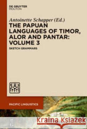 The Papuan Languages of Timor, Alor and Pantar. Volume 3 Schapper, Antoinette 9781501516689 Walter de Gruyter