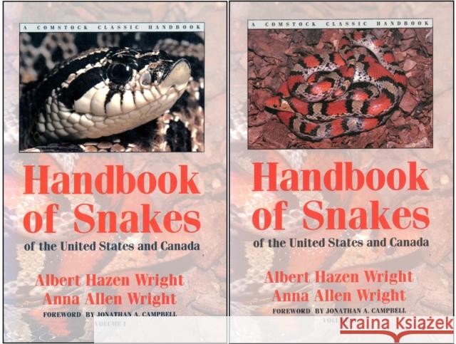 Handbook of Snakes of the United States and Canada: Two-Volume Set Wright, Albert Hazen 9781501702532 Comstock Publishing Associates