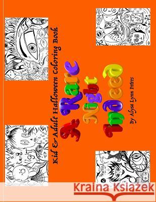A Rare Night Indeed: A Spooky, Spirited, Fright Night Halloween Coloring Book Alysa Lynn Peters 9781502379368 Createspace