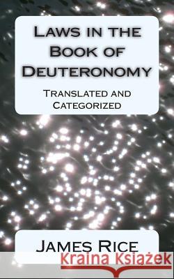 Laws in the Book of Deuteronomy: Translated and Categorized James Russell Rice 9781502412676