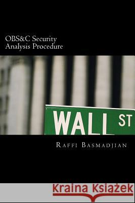 OBS&C Security Analysis Procedure Basmadjian, Raffi 9781502719355
