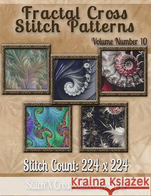 Fractal Cross stitch Patterns Volume Number 10 Stitchx 9781502889386 Createspace