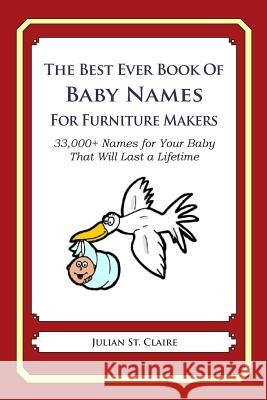 The Best Ever Book of Baby Names for Furniture Makers: 33,000+ Names for Your Baby That Will Last a Lifetime Julian S 9781503045712